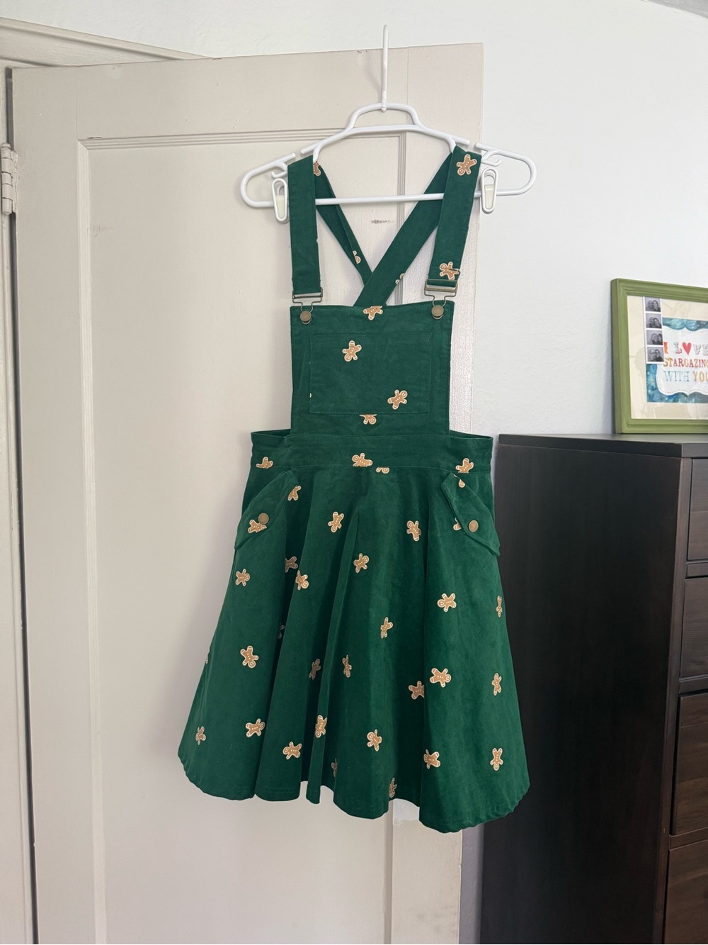 Unique Vintage Gingerbread Holiday Christmas Dress / Size 6-8